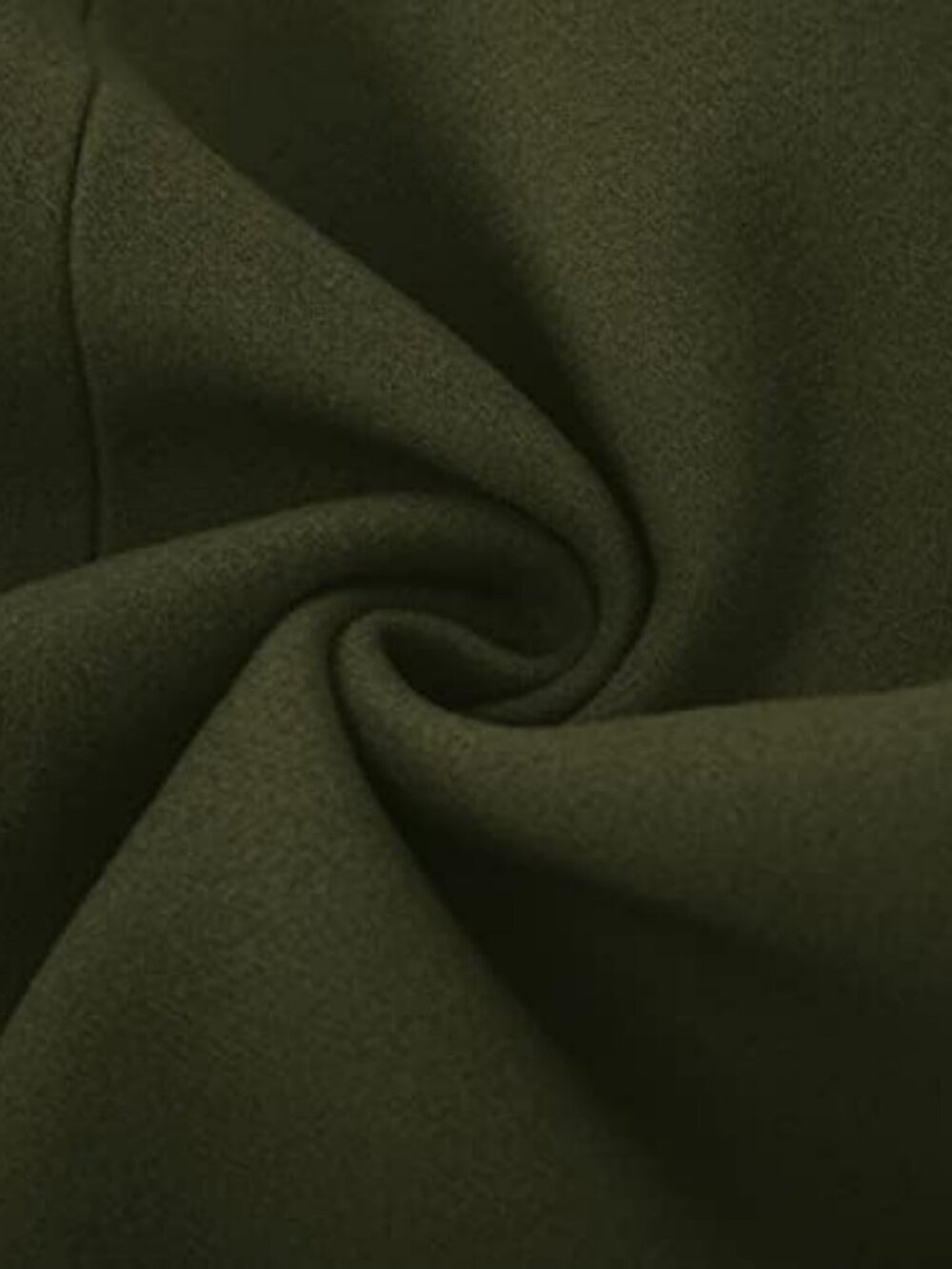 Chic Women's Double Breasted Pea Coat | A-Line Long Winter Trench with Pockets - Picture 6 of 6